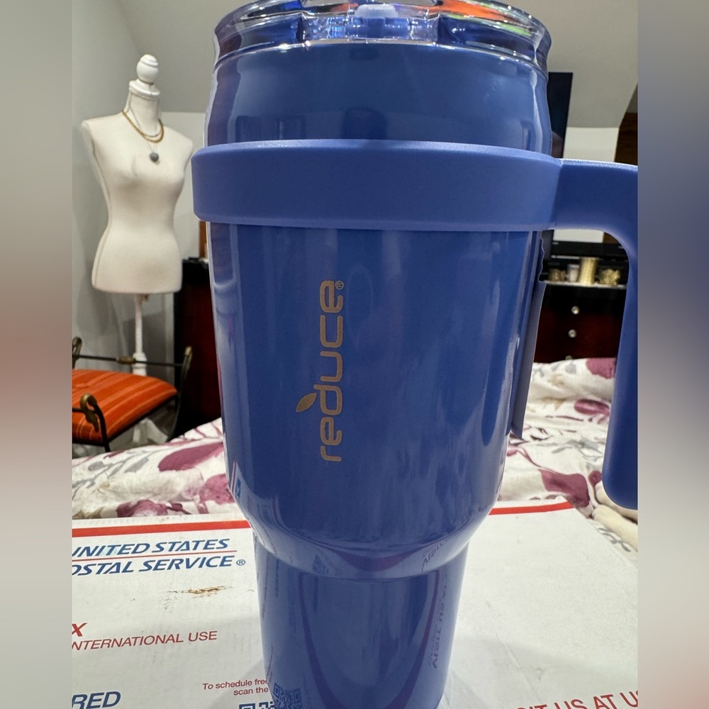 Reduce Blue Insulated Tumbler - Picture 2 of 5